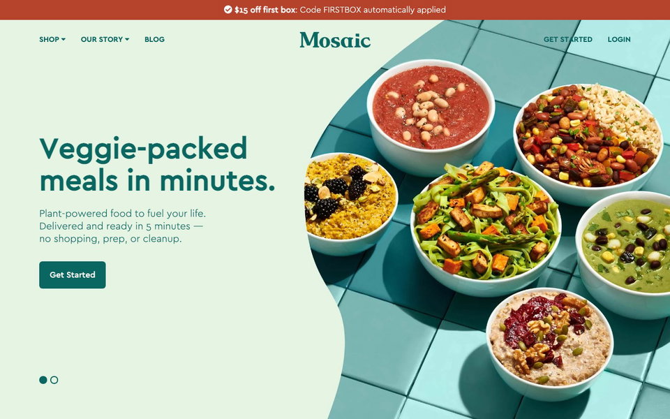 Mosaic Foods website