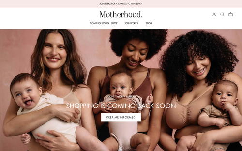 Motherhood Maternity website screenshot