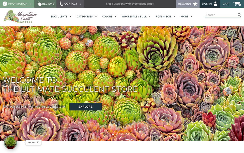 Mountain Crest Gardens website
