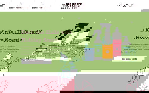 Mrs. Meyer's Clean Day website screenshot