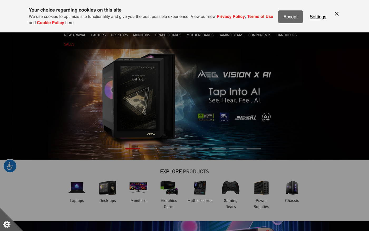 MSI US Store screenshot