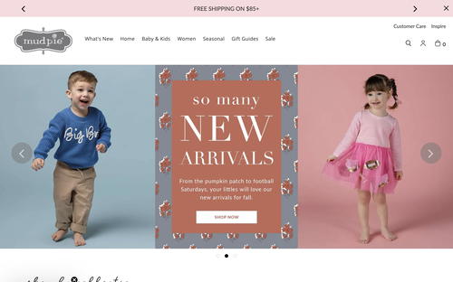 Mud Pie website screenshot