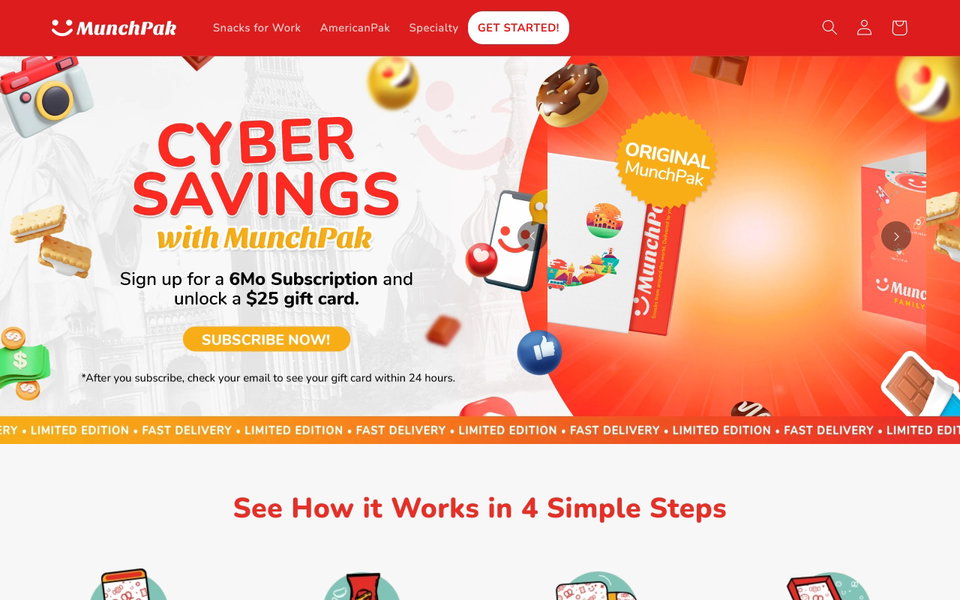 MunchPak website