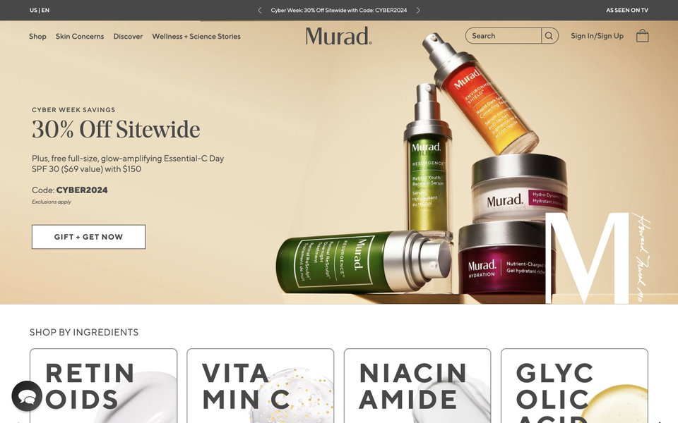 Murad website