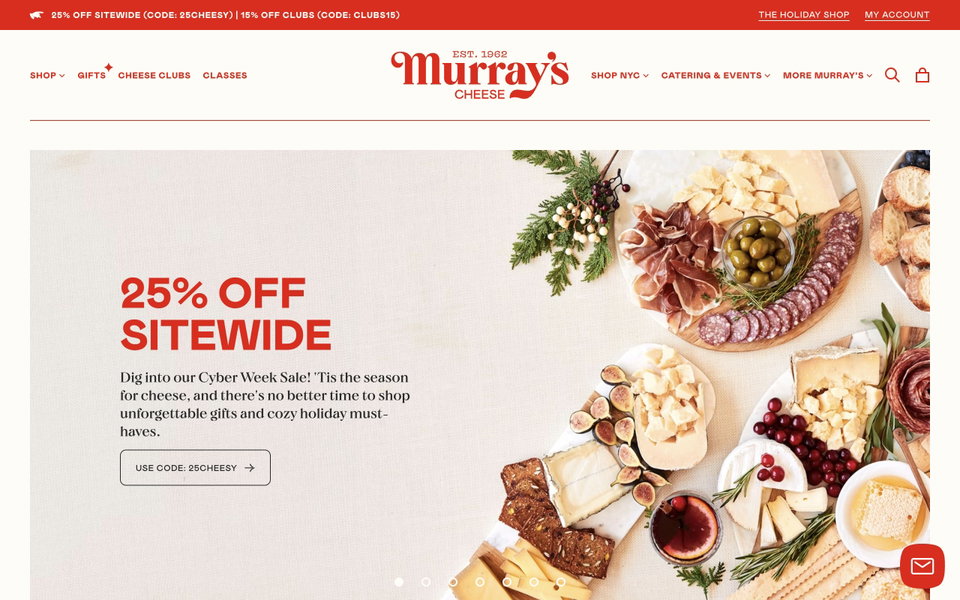 Murray's Cheese website