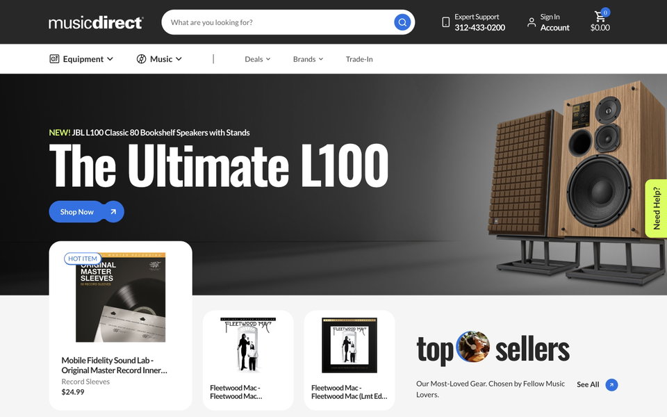 Music Direct website