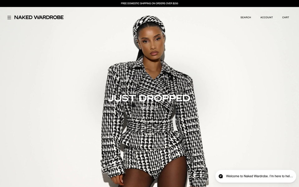 Naked Wardrobe website