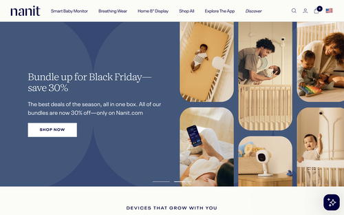 Nanit website screenshot