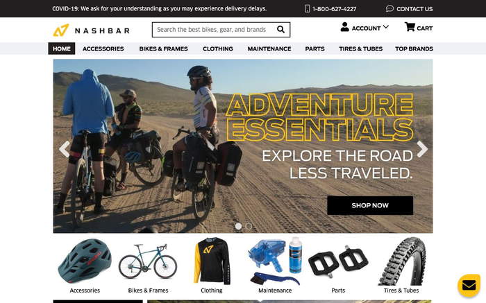 Nashbar screenshot