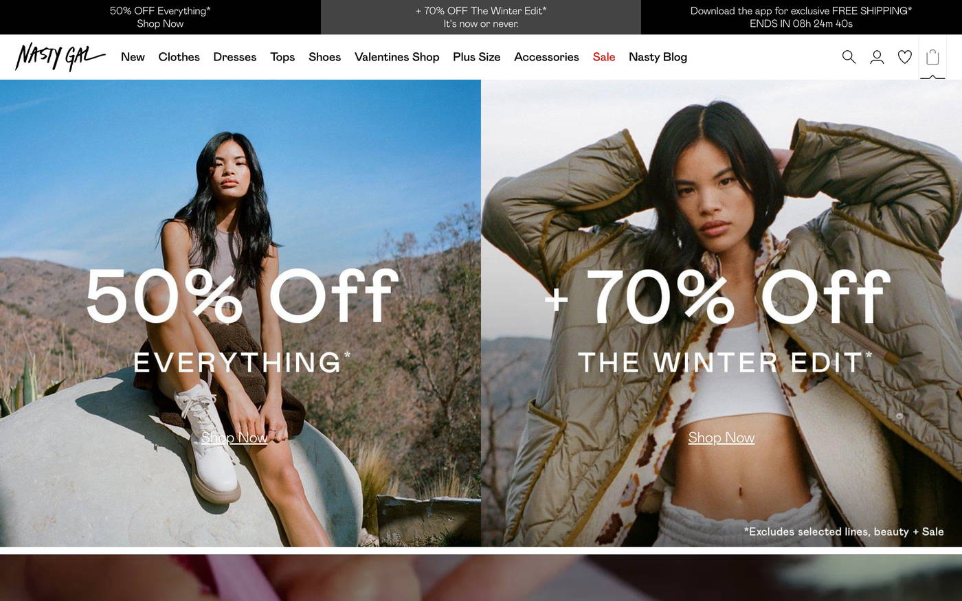 Nasty Gal screenshot