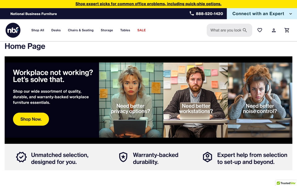 National Business Furniture website