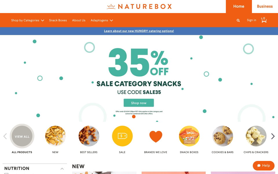 NatureBox website