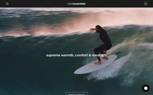 needessentials website screenshot