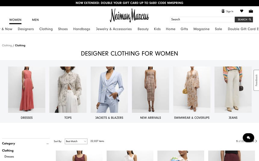 Neiman Marcus on Shomp