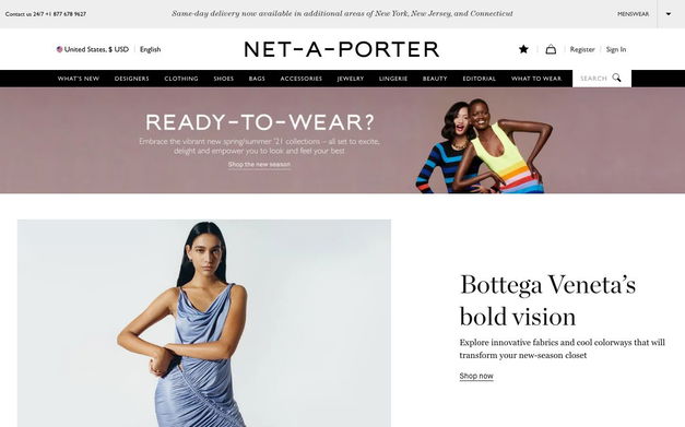 NET-A-PORTER on Shomp