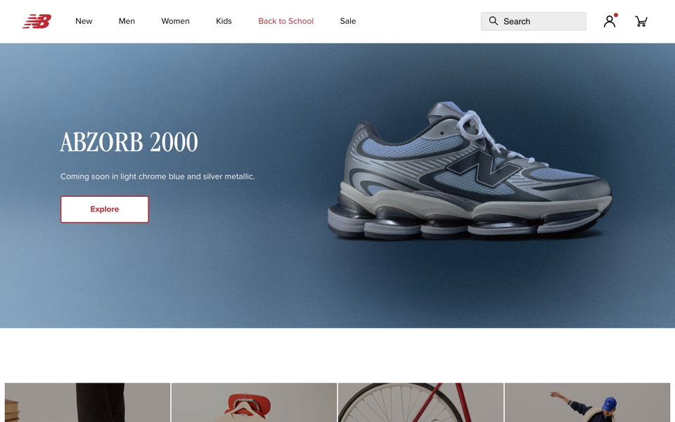 New Balance website