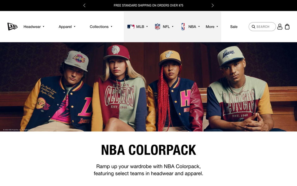 New Era Cap website