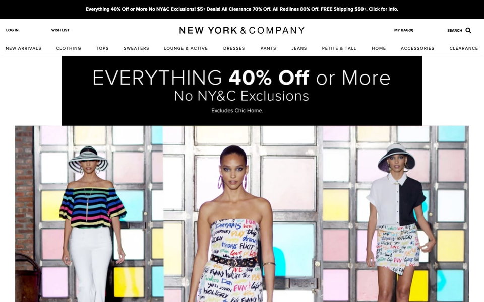 New York & Company website