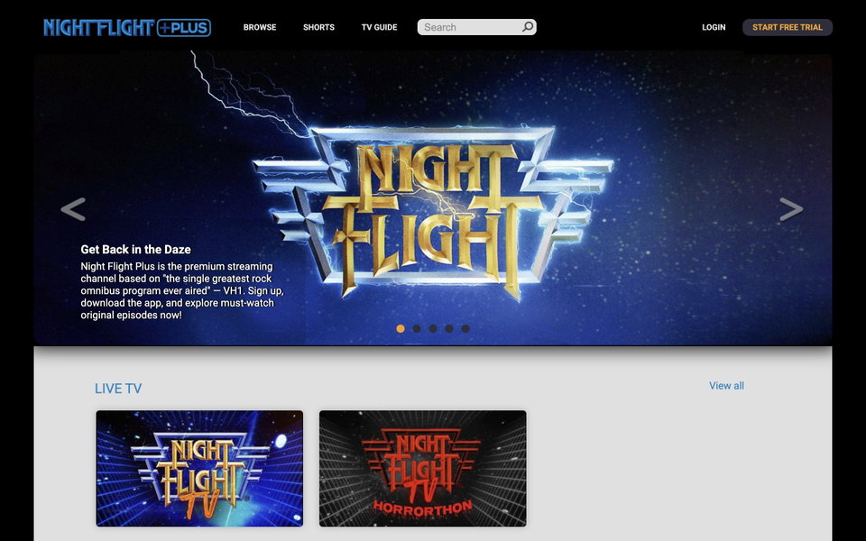 Night Flight Plus website