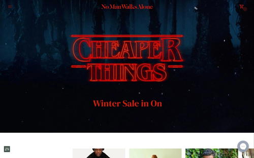 No Man Walks Alone website screenshot