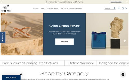 Noémie website screenshot