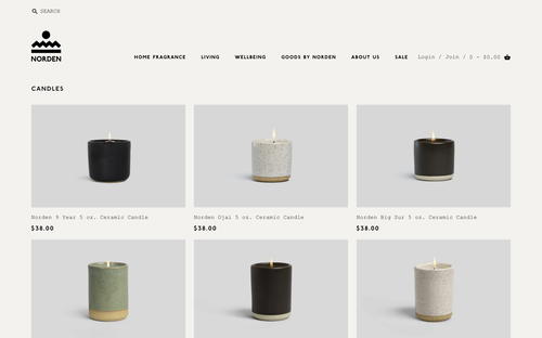 Norden website screenshot