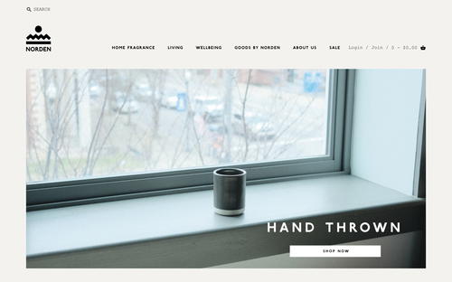 Norden website screenshot