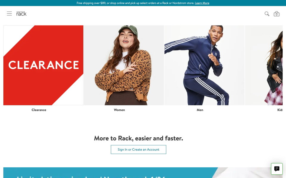 Nordstrom Rack website