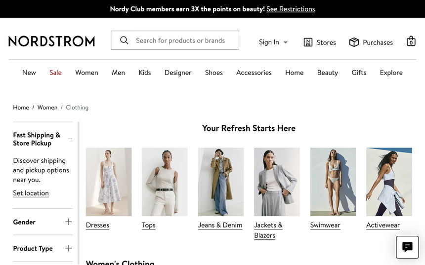 Nordstrom on Shomp