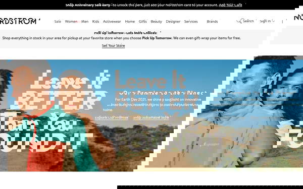 Nordstrom screenshot