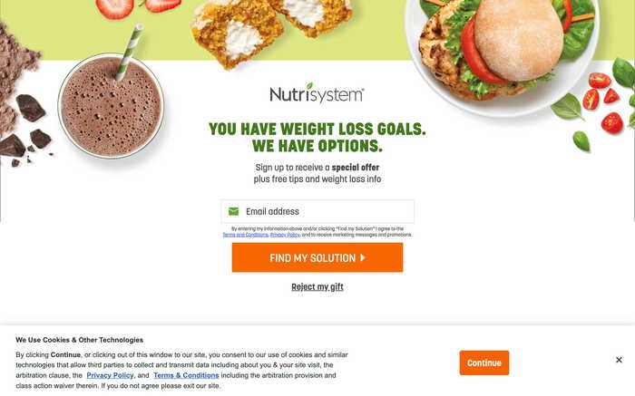 Nutrisystem screenshot