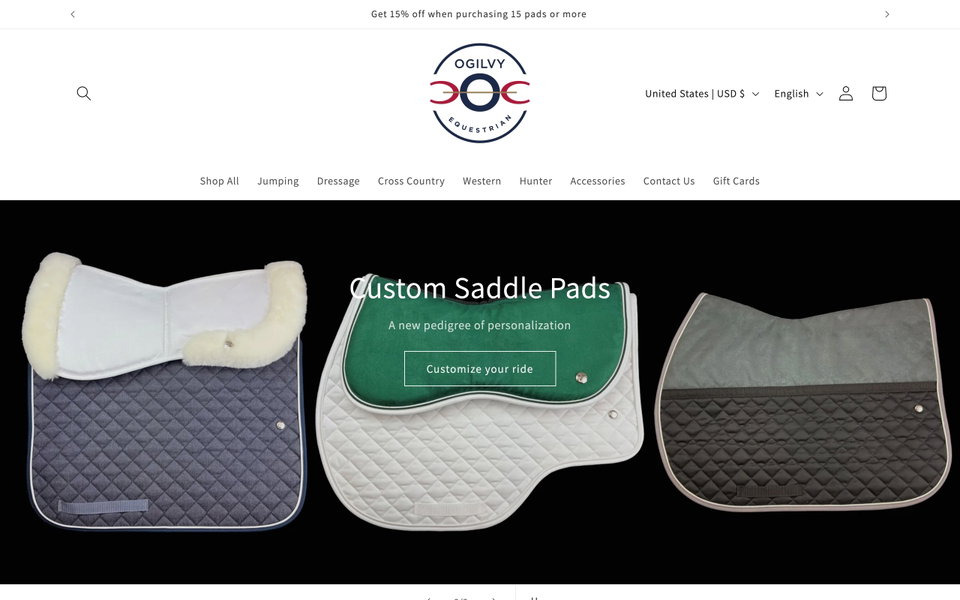 Ogilvy Equestrian website