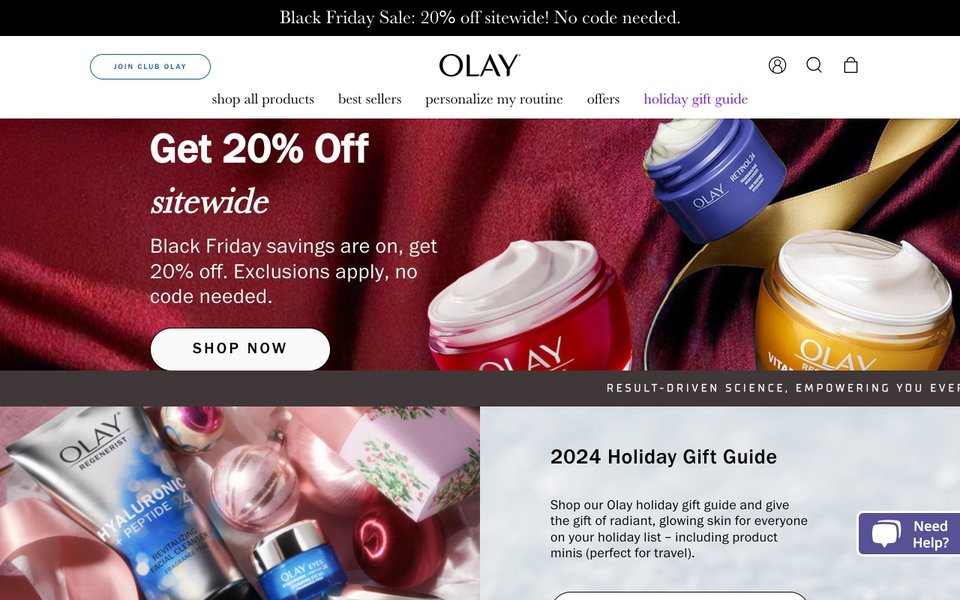 Olay website