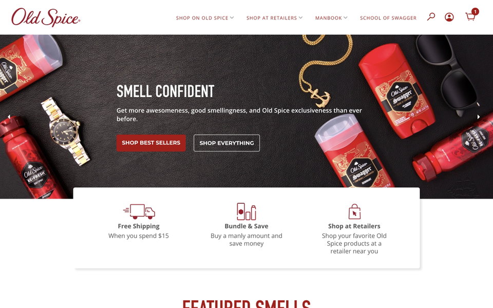 Old Spice website