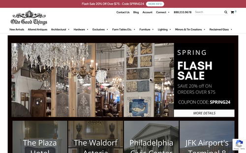 Olde Good Things website screenshot