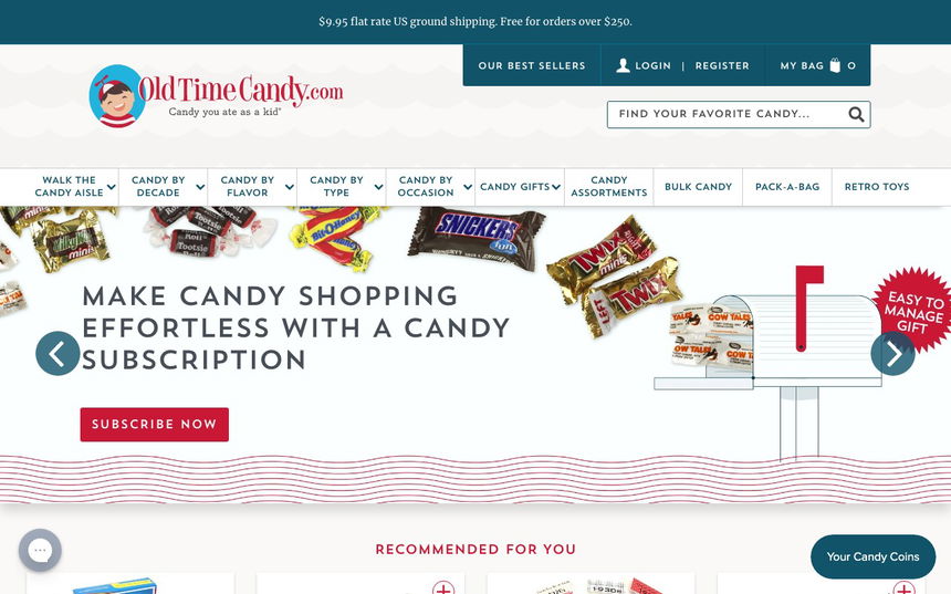 OldTimeCandy.com on Shomp