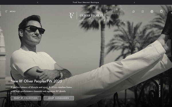 Oliver Peoples screenshot