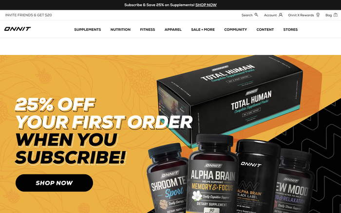 Onnit screenshot
