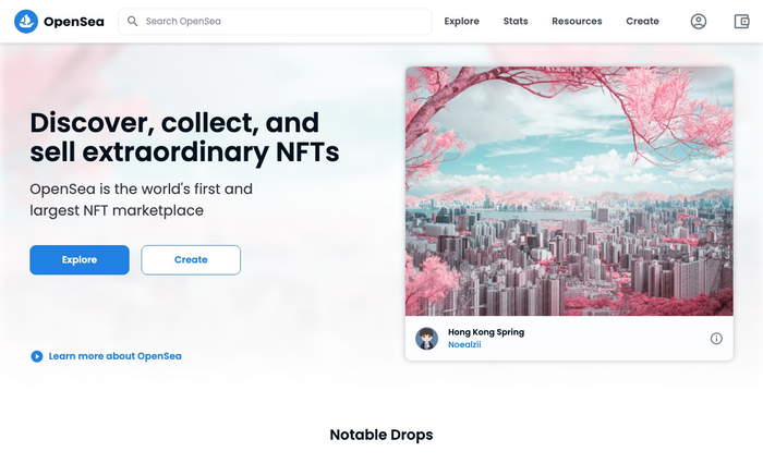 OpenSea screenshot