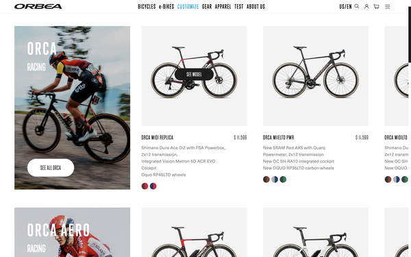 Orbea screenshot