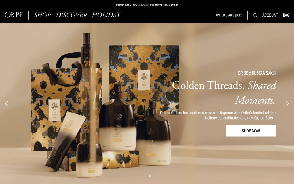 Oribe website