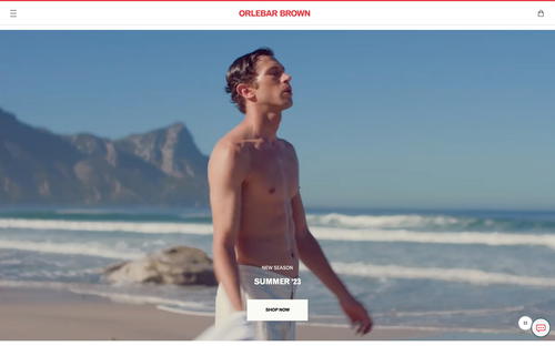Orlebar Brown website screenshot