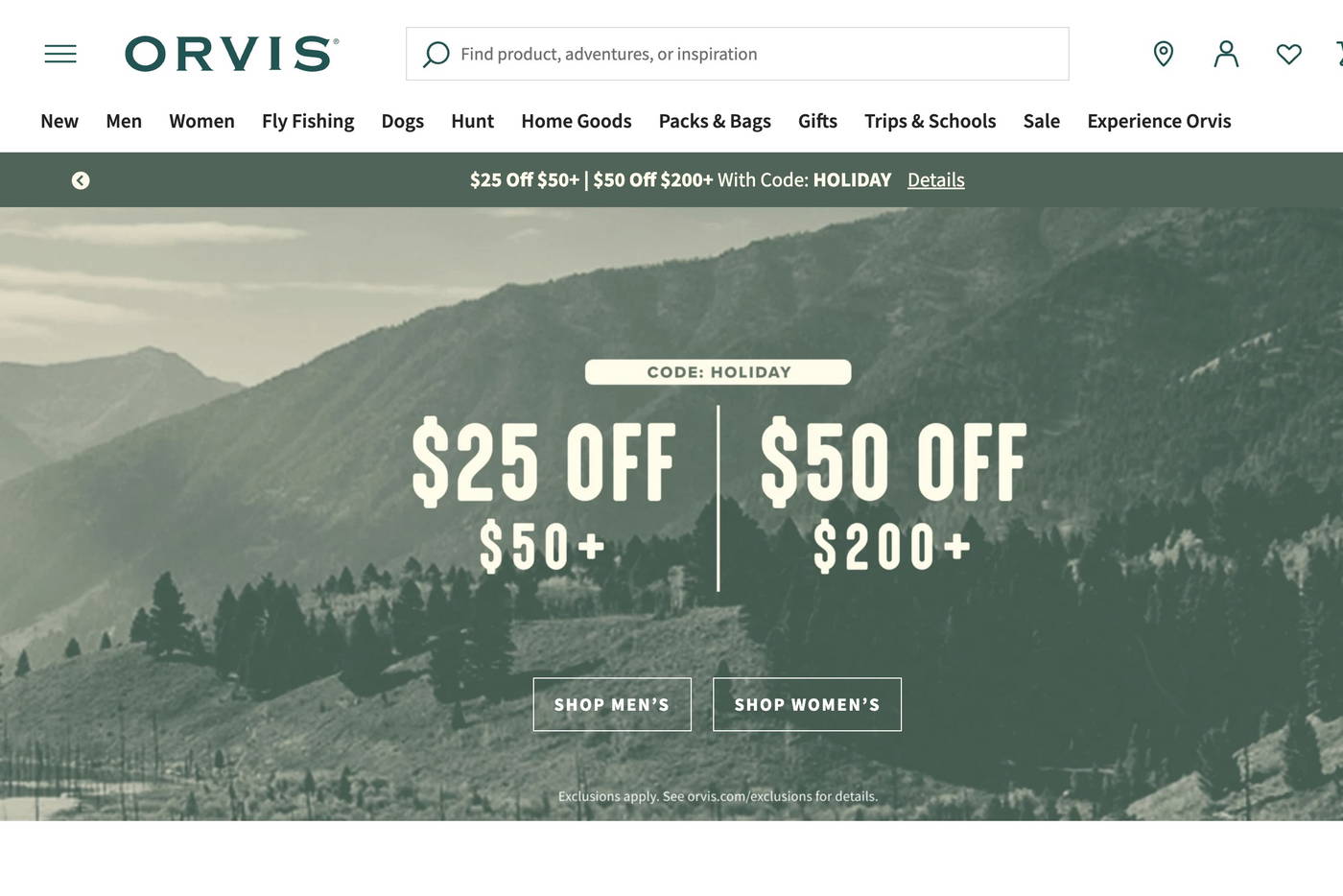 Orvis screenshot
