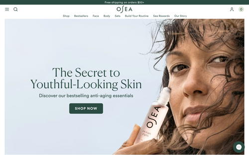 OSEA Malibu website screenshot