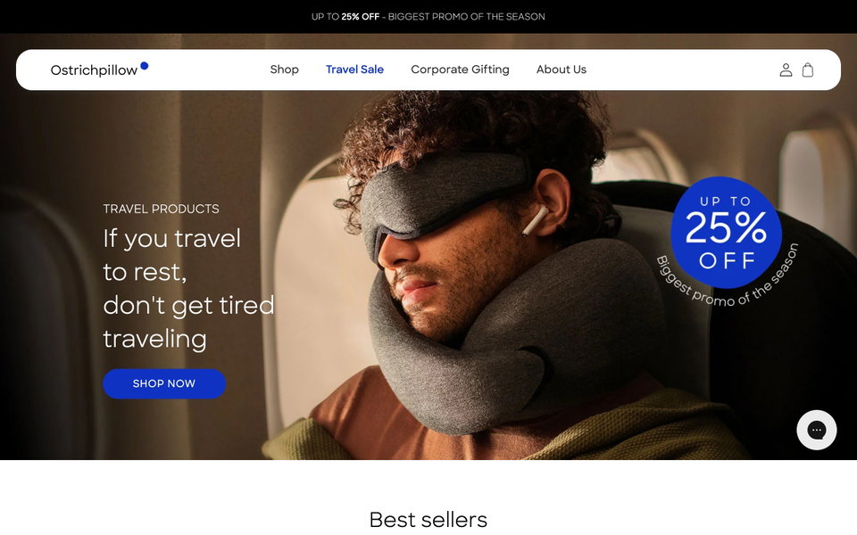 Ostrichpillow website