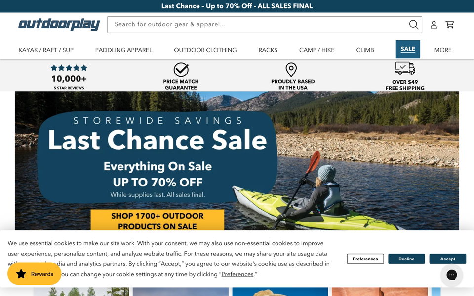 Outdoorplay website