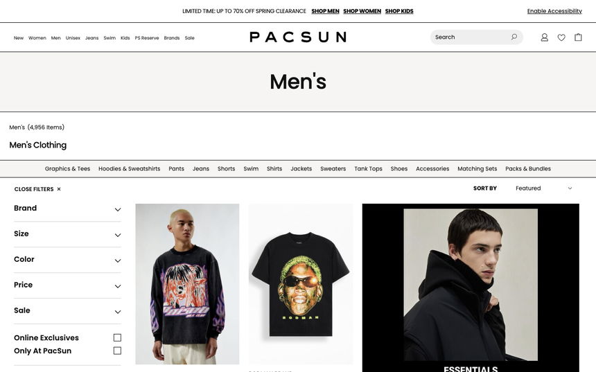 PACSUN on Shomp