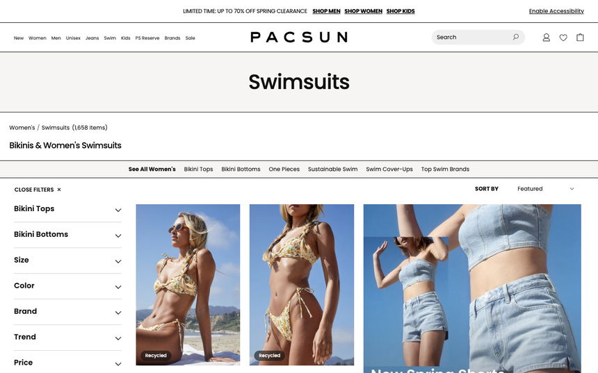 PACSUN on Shomp