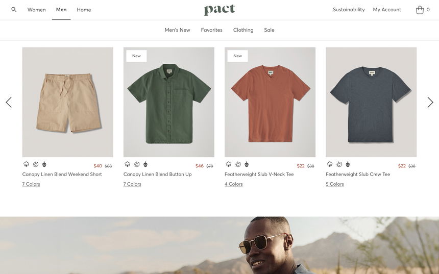 Pact Apparel on Shomp