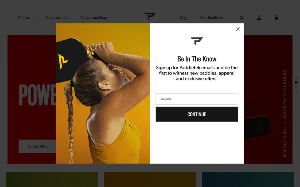 Paddletek website
